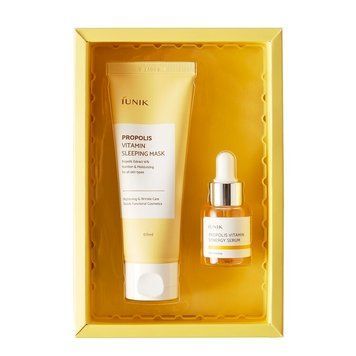 Набір вітамінний з прополісом Iunik Propolis Edition Skincare Set (Mask 60ml+Serum 15m) M00418 фото