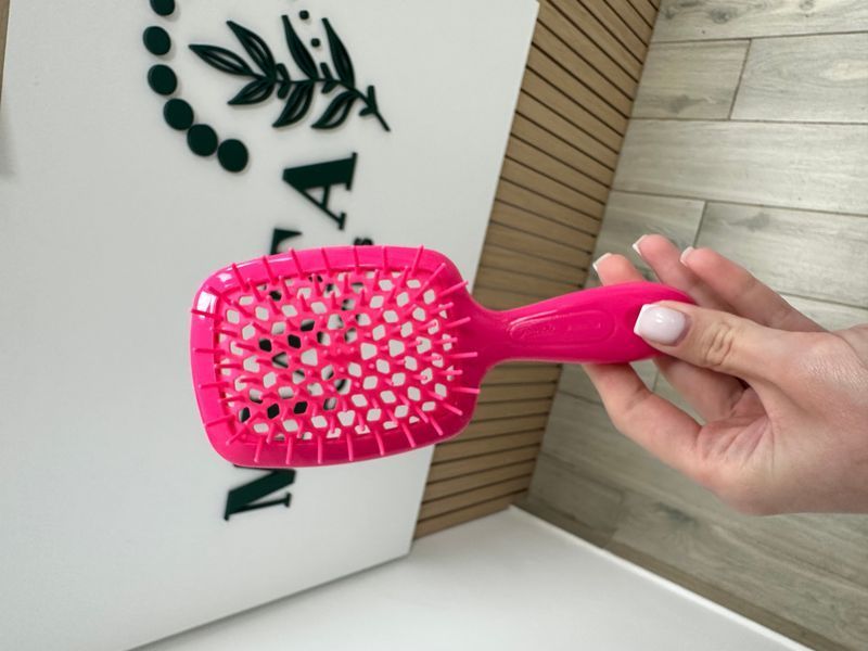 Щетка для волос Superbrush Janeke Small неоново-розовая МО-1404 фото