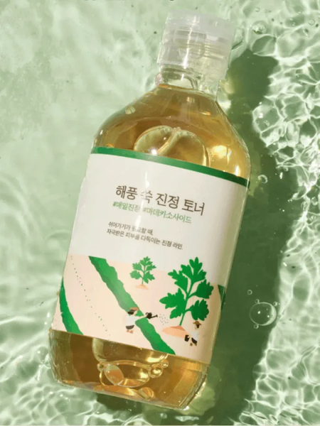 Заспокійливий тонер з морським полином ROUND LAB Mugwort Calming Toner 300 ml M00914 фото