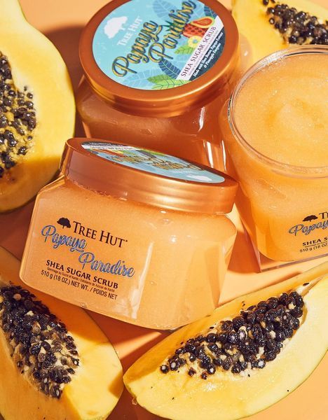 Цукровий скраб для тіла "Райська Папайя" TREE HUT PAPAYA PARADISE SUGAR SCRUB, 510г M01061 фото