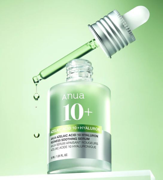 Cироватка з азелаїновою кислотою ANUA AZELAIC ACID 10 HYALURON REDNESS SOOTHING SERUM, 30 мл M01504 фото