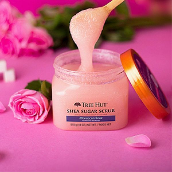 Цукровий скраб "Мароканська троянда" TREE HUT MOROCCAN ROSE SUGAR SCRUB, 510г M01049 фото