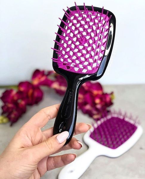 Щетка для волос Superbrush Janeke Small черная с фуксией M00466 фото