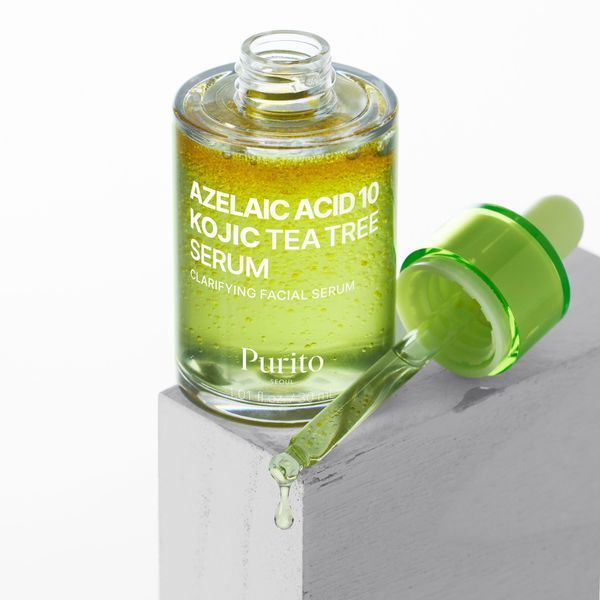 Сыворотка против акне с чайным деревом, азелаиновой и коевой кислотами Purito Seoul Azelaic Acid 10 Kojic Tea Tree Serum МО1548 фото