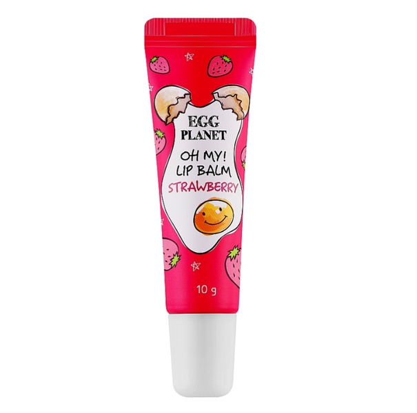 Бальзам для губ "Полуниця" Daeng Gi Meo Ri Egg Planet Oh My! Lip Balm Strawberry M01243 фото