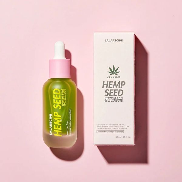 Заспокійлива сироватка для обличчя з екстрактом насіння коноплі LALARECIPE Hemp Seed Serum LR-0002 фото