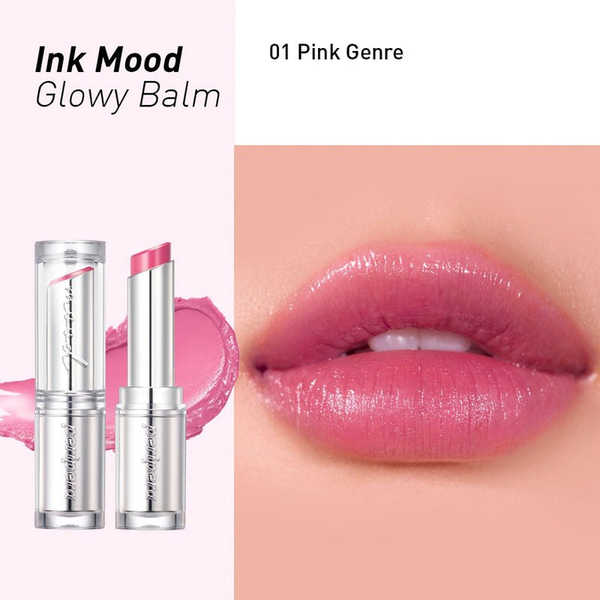 Зволожуючий кольоровий бальзам для губ PERIPERA INK MOOD GLOWY BALM 01 PINK GENRE, 3г M00772 фото