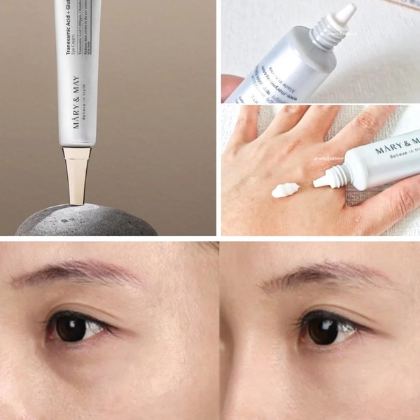 Освітлювальний крем для зони навколо очей Mary & May Tranexamic Acid + Glutathion Eye Cream M00597 фото