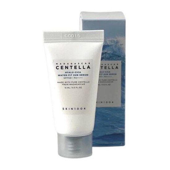 Сонцезахисна крем-сироватка мініатюра SKIN1004 Madagascar Centella Hyalu-Cica Water-Fit Sun Serum SPF50+ PA++++ MO-1814 фото