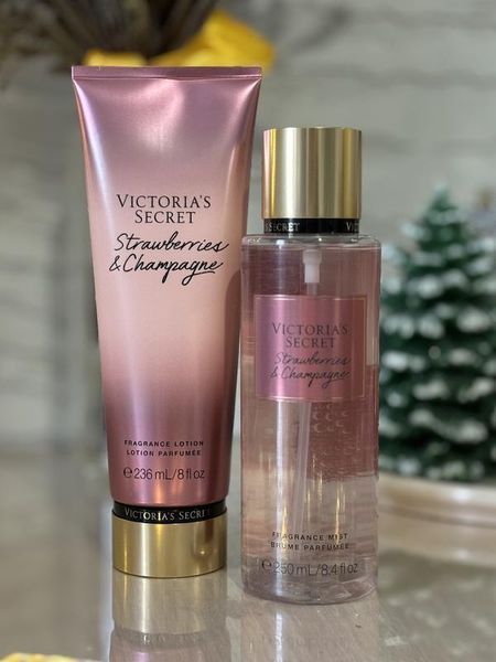 Парфюмированный мист для тела STRAWBERRIES & CHAMPAGNE VICTORIA'S SECRET FRAGRANCE MIST, 250 ML M01074 фото