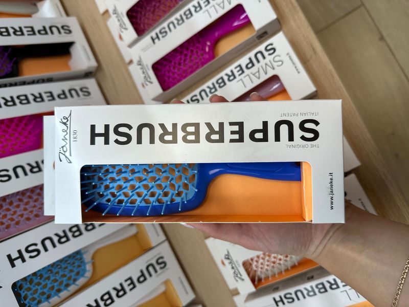 Щетка для волос Janeke Superbrush синяя с голубой серединкой M00471 фото