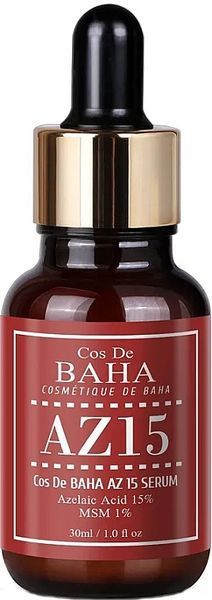 Сироватка для обличчя з азелеїновою кислотою 15% COS DE BAHA AZ15 Serum (AZ15) 30ml М01414 фото