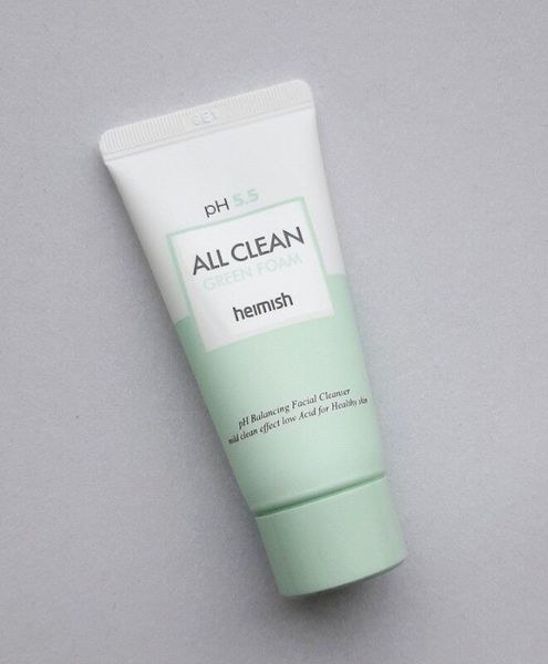 Очищающая пенка для умывания с экстрактом мыльного дерева Heimish All Clean Green Foam pH 5.5. 30 мл M00358 фото