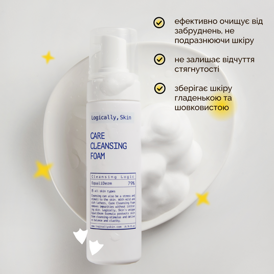 М&rsquo;яка очищувальна пінка для вмивання Logically, Skin Care Cleansing Foam M00547 фото