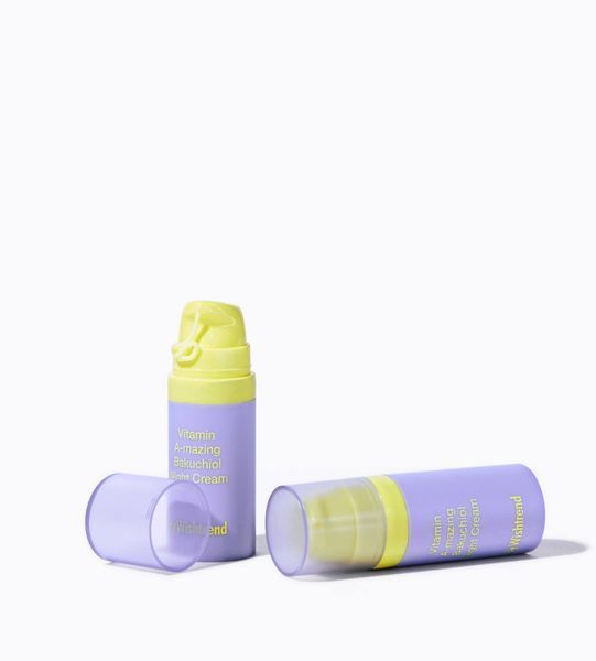 Нічний крем з ретинолом та бакучіолом By Wishtrend Vitamin A-mazing Bakuchiol Night Cream мініатюра 10 мл M00135 фото