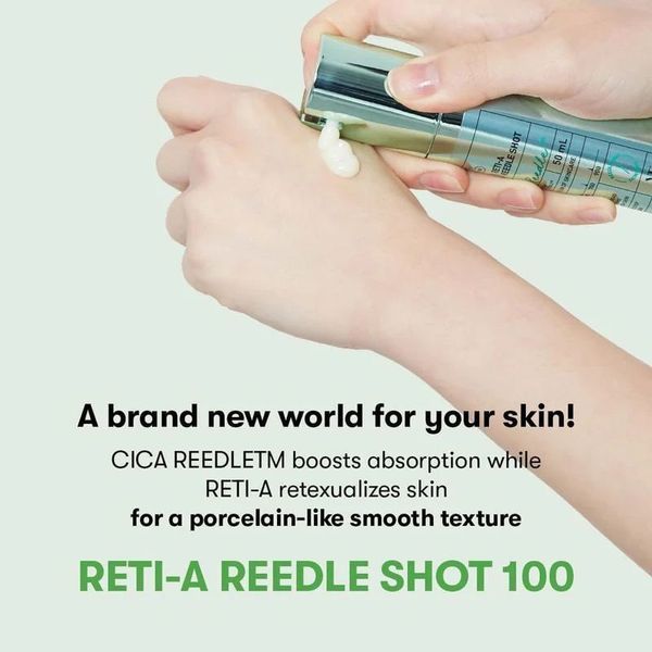 Серум-бустер з мікроголками (100) та ретиналем VT COSMETICS RETI-A REEDLE SHOT 100, 50 мл M01170 фото