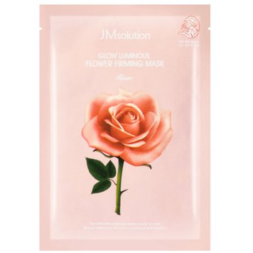 Тканинна маска з екстрактом дамаської троянди JMsolution Glow Flower Firming Mask Rose  А-0091 фото