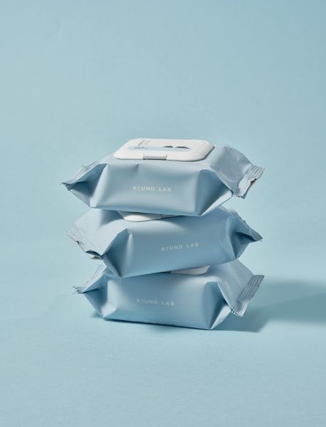 Очищувальні серветки з морською водою ROUND LAB 1025 Dokdo Cleansing Tissue 30 sheets M00905 фото
