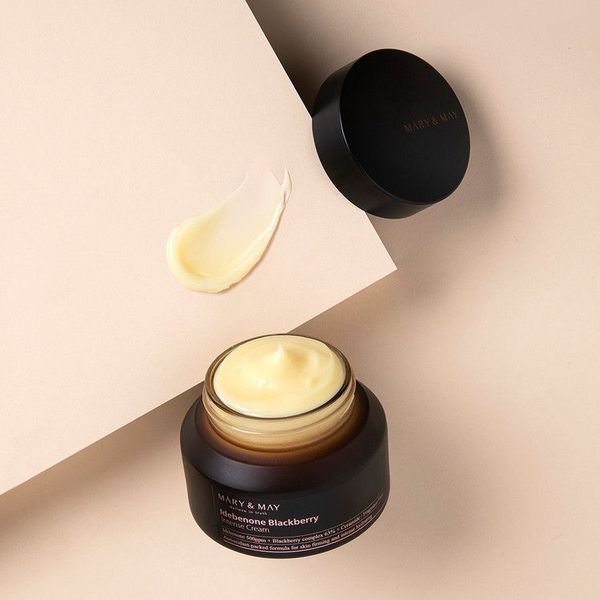 Зволожуючий крем з антиоксидантами Mary & May Idebenone Blackberry Intense Cream 12 g M00593 фото