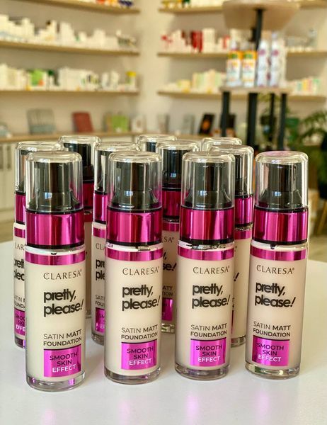 Тональна основа для обличчя Claresa Pretty, Please!Satin Matt Foundation 01 M00142 фото