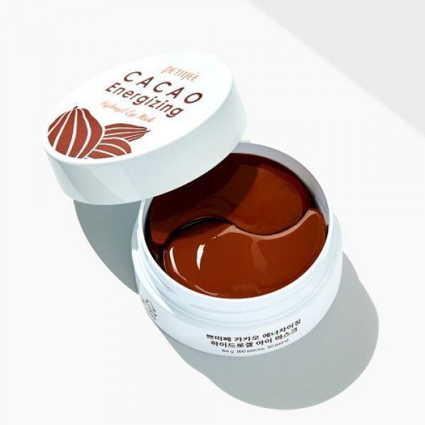 Гидрогелевые тонизирующие патчи под глаза с экстрактом какао PETITFEE Cacao Energizing Hydrogel Eye Patch 60шт M00777 фото