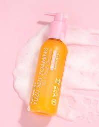 Освітлювальна пінка 3-в-1 для вмивання з екстрактом юдзу LALARECIPE Yuzu Self Foaming 3in1 Cleanser LR-0014 фото