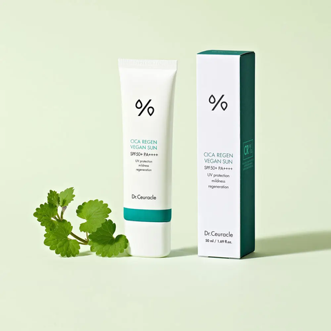 Солнцезащитный веганский крем с центеллой азиатской SPF50+ PA++++ Dr.Ceuracle (тестер), 2 мл M01255 фото