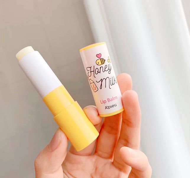 Медовий бальзам для губ A'pieu Honey&Milk Lip Balm, 18ml M00015 фото