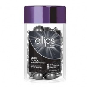 Вітаміни для волосся Шовкова ніч Ellips Hair Vitamin Silky Black With Pro-Keratin Complex 50х1мл M00296 фото