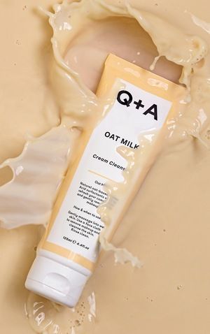 Очищувальний кремовий засіб с вівсяним молочком Q+A Oat Milk Cream Cleanser  M00840 фото