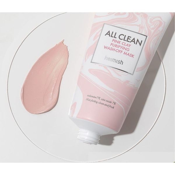 Очищуюча глиняна маска Heimish All Clean Pink Clay Purifying Wash Off Mask M00357 фото