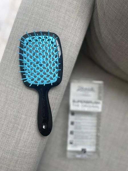 Щітка для волосся Superbrush Janeke чорна з синьою серединкою M00450 фото