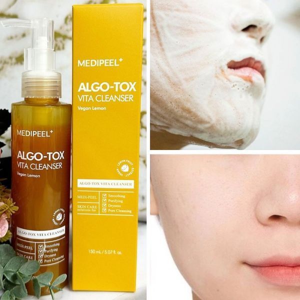 Освіжаючий гель для очищення шкіри Medi Peel Algo-Tox Vita Cleanser Vegan Lemon, 150 мл MP-0001 фото