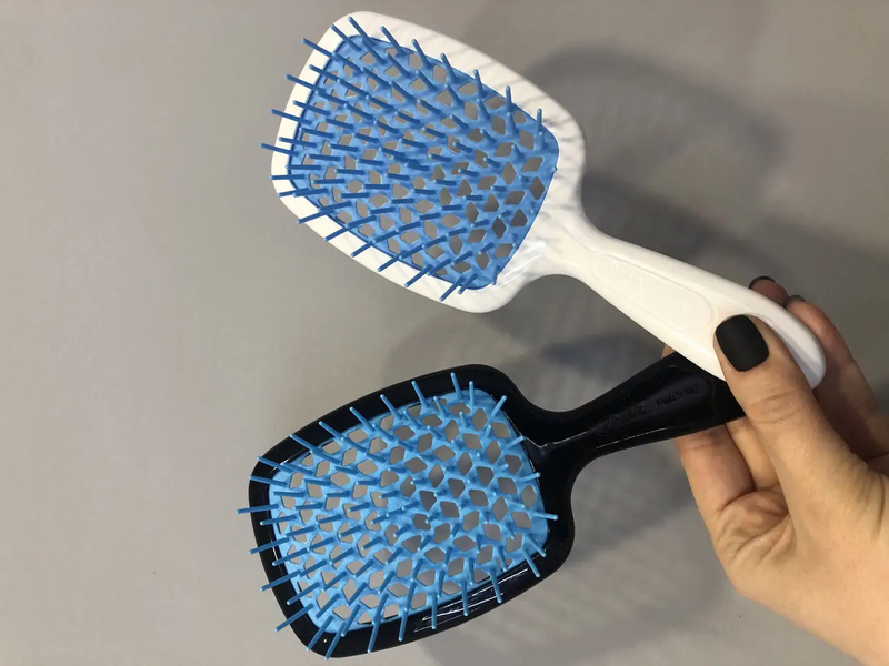Щітка для волосся Superbrush Janeke чорна з синьою серединкою M00450 фото