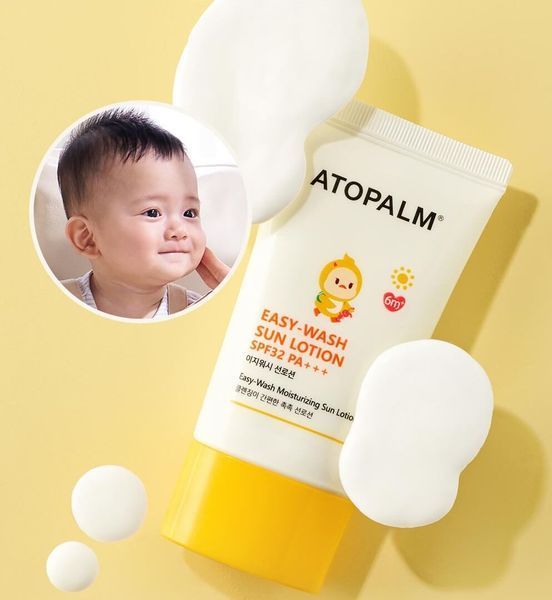 Лосьйон сонцезахисний для обличчя Atopalm Easy-Wash Sun Lotion SPF32 PA+++ M01188 фото