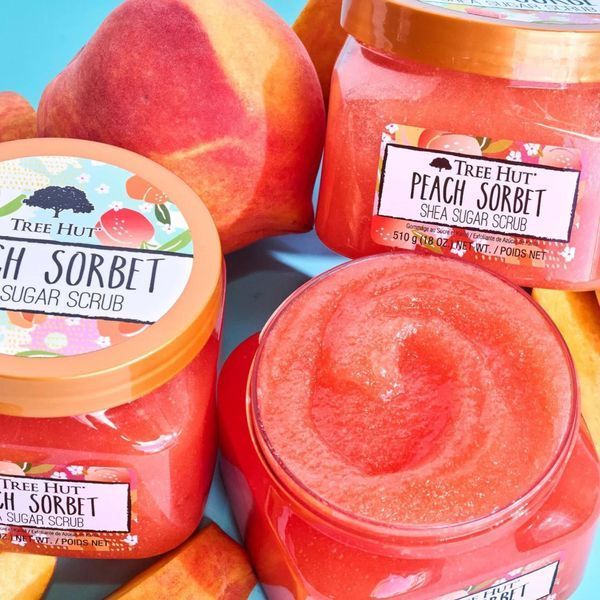 Скраб для тіла з ароматом персикового сорбету Tree Hut Peach Sorbet Sugar Scrub? 510 u M01062 фото