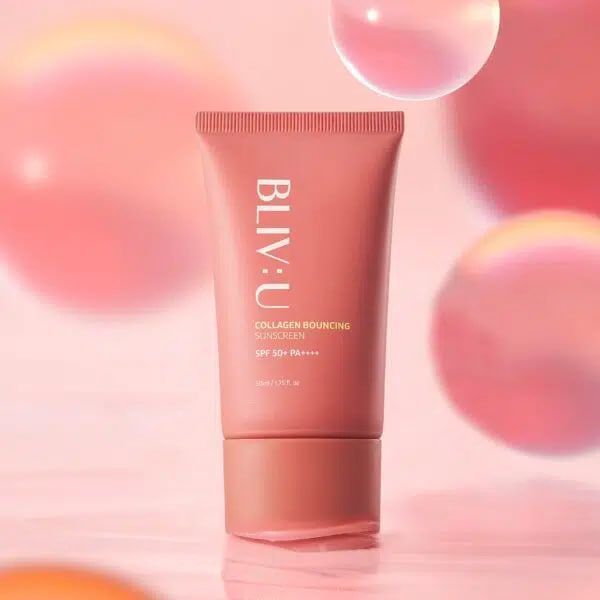 Солнцезащитный крем с коллагеном BLIV:U Collagen Bouncing Sunscreen, 50 ml МО-1759 фото
