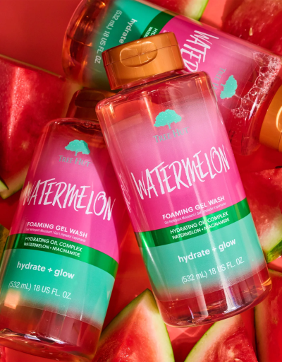 Гель для душа с ароматом арбуза TREE HUT WATERMELON FOAMING GEL WASH, 532 мл M01063 фото