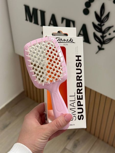 Щетка для волос Janeke Superbrush Small розовая с белой серединкой M00444 фото