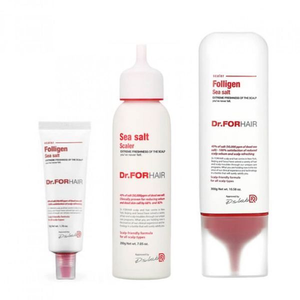 Пілінг для шкіри голови з частинками солі з мертвого моря Dr.FORHAIR Sea Salt Scaler, 50 мл А-0166 фото