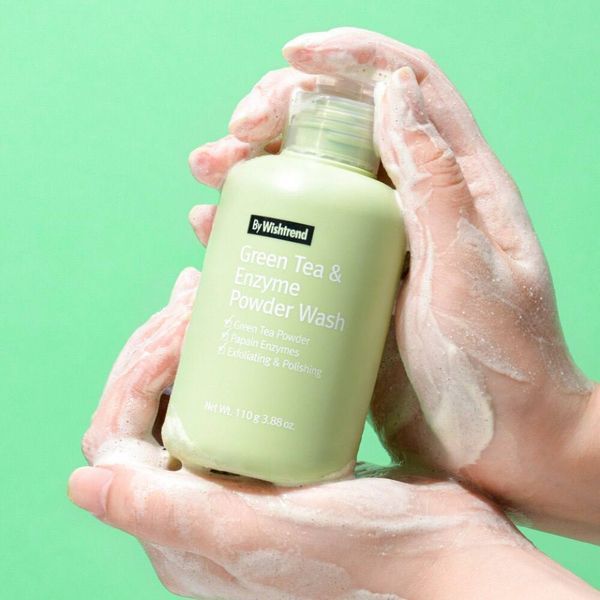 Пудра энзимная для умывания с ароматом матча BY WISHTREND Green Tea & Enzyme Powder Wash 1 г M01533 фото