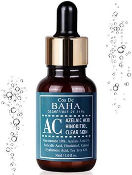 Сироватка проти акне Cos De Baha AC Azelaic Acid Hinokitiol Clear Skin Serum M00159 фото