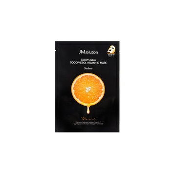 Тканинна маска для вирівнювання тону JM SOLUTION GLORY AQUA TOCOPHEROL VITAMIN C MASK JS-001 фото