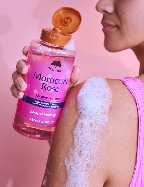 Гель для душа с роскошным ароматом марокканской розы TREE HUT MOROCCAN ROSE FOAMING GEL WASH, 532 мл M01065 фото