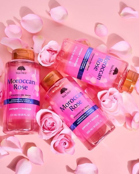 Гель для душа с роскошным ароматом марокканской розы TREE HUT MOROCCAN ROSE FOAMING GEL WASH, 532 мл M01065 фото