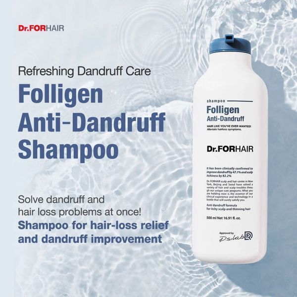 Шампунь против перхоти для ослабленных волос Dr.FORHAIR Folligen Anti-Dandruff Shampoo, 10 мл (тестер) А-01793 фото